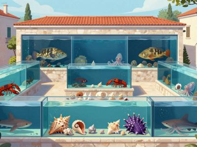 AI-generated illustration of Adriatic Aquarium Baška