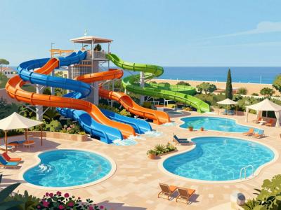 AI-generated illustration of Aquacolors Poreč