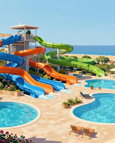 AI-generated illustration of Aquacolors Poreč