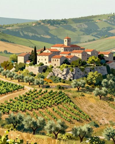 AI-generated illustration of Bale's Scenic Viewpoint