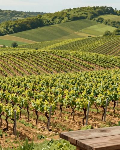 AI-generated illustration of Belje Vineyards Cycling Route