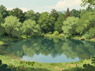 AI-generated illustration of Biljsko Jezero