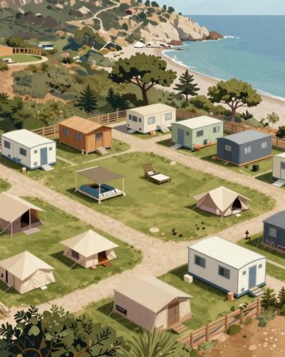AI-generated illustration of Camp Selce