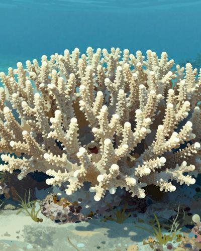AI-generated illustration of Coral Reef of Mljet