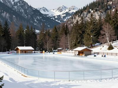 AI-generated illustration of Delnice Ice Rink