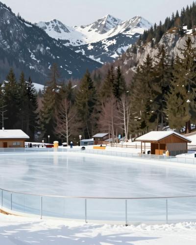 AI-generated illustration of Delnice Ice Rink