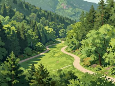 AI-generated illustration of Gorski Park Kupjak