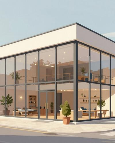AI-generated illustration of HLF Studio & Boutique Fitness