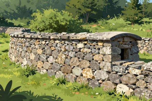 Island Pathways and Stone Walls