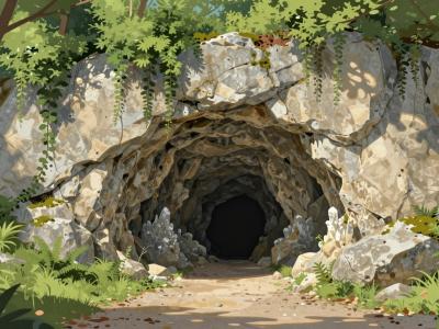 AI-generated illustration of Jelenska Cave