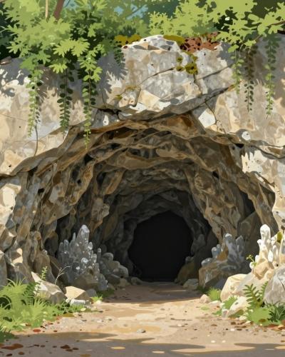 AI-generated illustration of Jelenska Cave