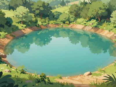 AI-generated illustration of Jezero Orahovica (Orahovica Lake)