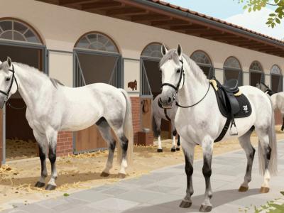 AI-generated illustration of Lipizzaner Stables