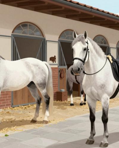 AI-generated illustration of Lipizzaner Stables