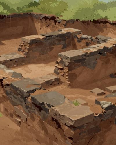 AI-generated illustration of Medieval Churches (Archaeological Remains)