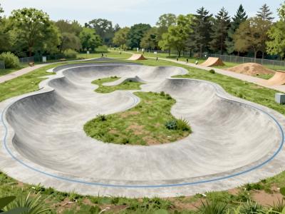 AI-generated illustration of Pump Track