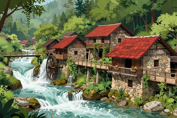 Rastoke Watermills