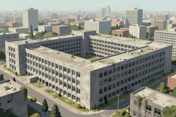 Ruins Of A Massive Yugoslav-era Hospital Complex (Zagreb)