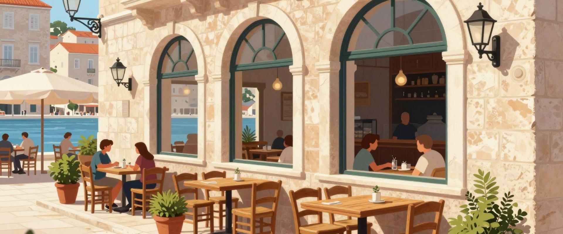 Sit And Drink At A Café In Split