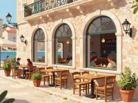 Sit And Drink At A Café In Split