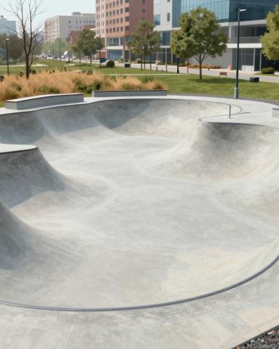AI-generated illustration of Skate park