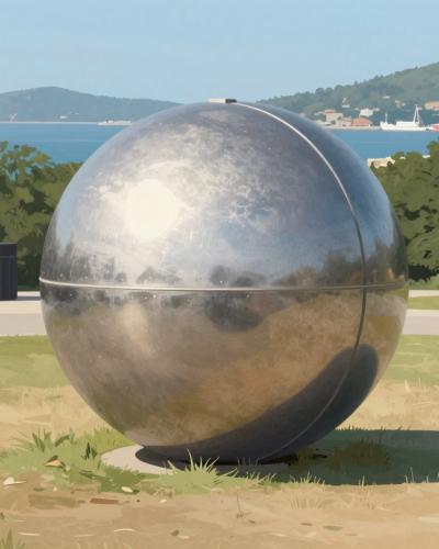 AI-generated illustration of Skulpturenpark Vrsar
