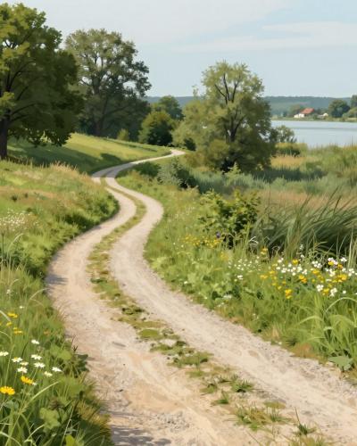AI-generated illustration of Topolje Nature Trail