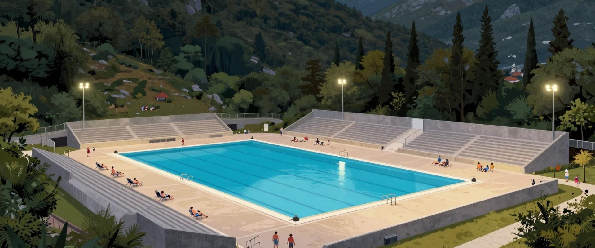 Torch-lit Swimming Pool (Gradski Bazen Delnice)