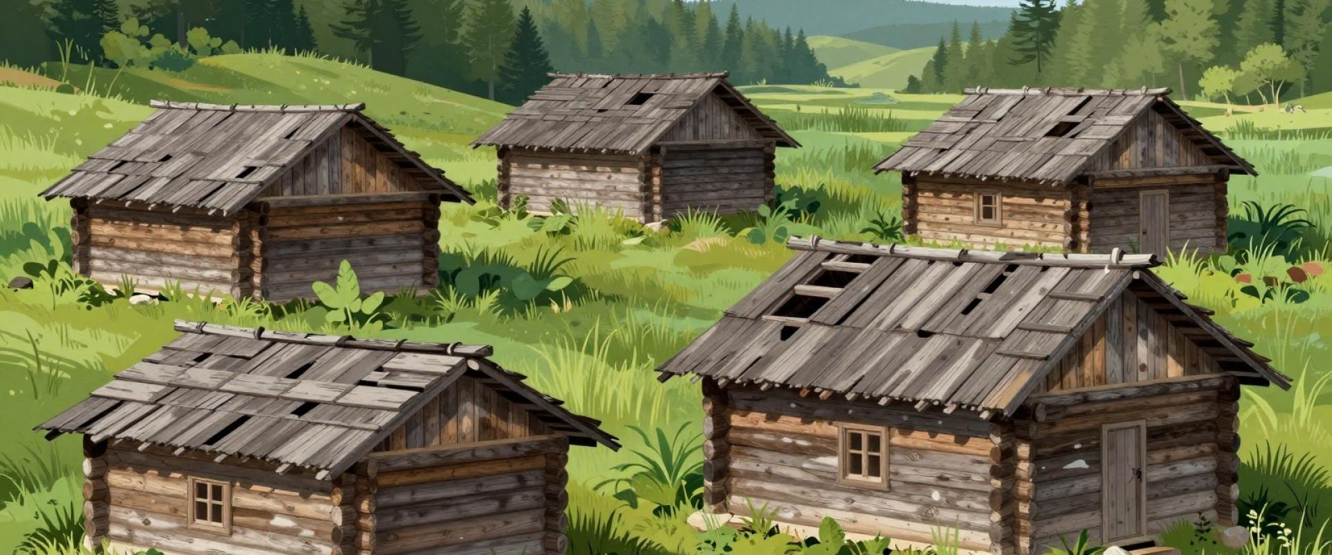 Traditional wooden houses ('stanovi')