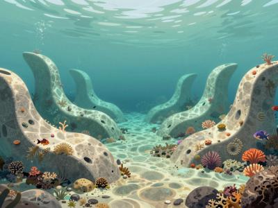 AI-generated illustration of Underwater park Punat