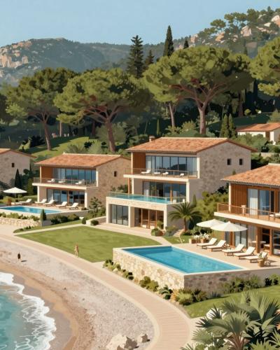 AI-generated illustration of Valamar Girandella Resort