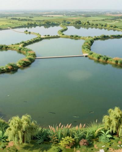 AI-generated illustration of Virovitica Ponds