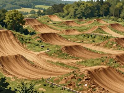 AI-generated illustration of Vučak Motocross Track
