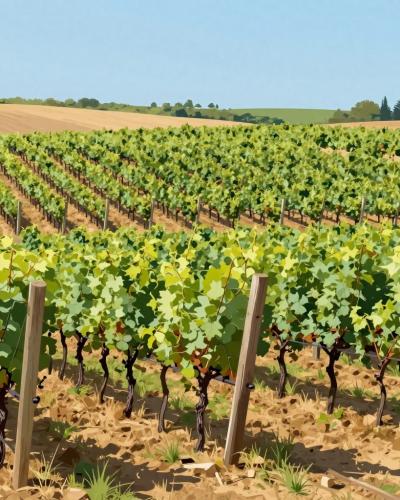 AI-generated illustration of Wine Routes of Baranja ('gatori')