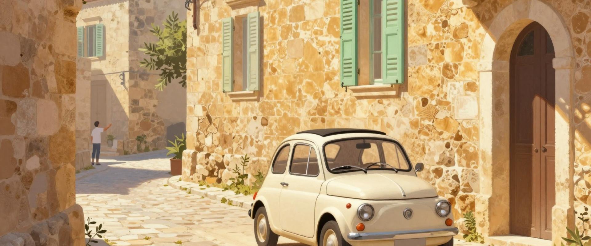 The Dalmatian Coast by Vintage Fiat 500
