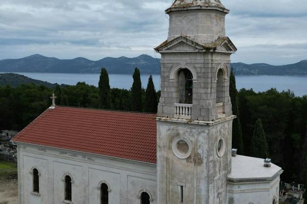 Historic Church in Zadar (Aerial View)