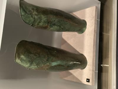 Bronze greaves - Archaeological Museum in Zagreb