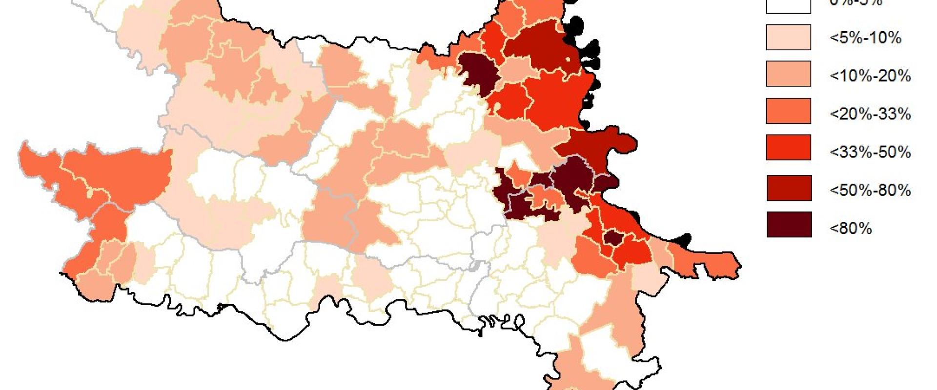 Non-Croats in Slavonia (2011 Census)