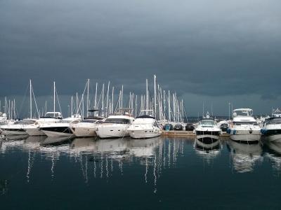 Yachts in the marina at Biograd na Moru