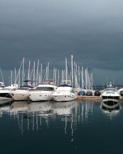 Yachts in the marina at Biograd na Moru