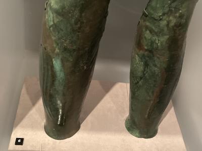 Bronze greaves - Archaeological Museum in Zagreb