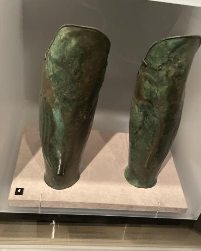 Bronze greaves - Archaeological Museum in Zagreb