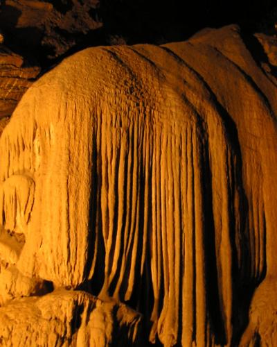Flowstone in Lokvarka Cave