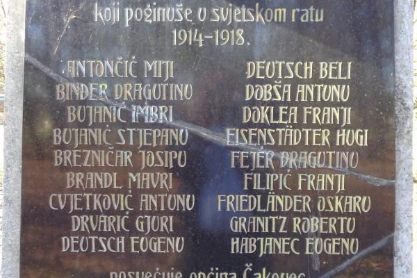 World War I Memorial Plaque