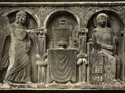 Tafel 024a Spalato - Dom, mittelalterliche Basreliefs am Campanile - Heliografie Kowalczyk 1909