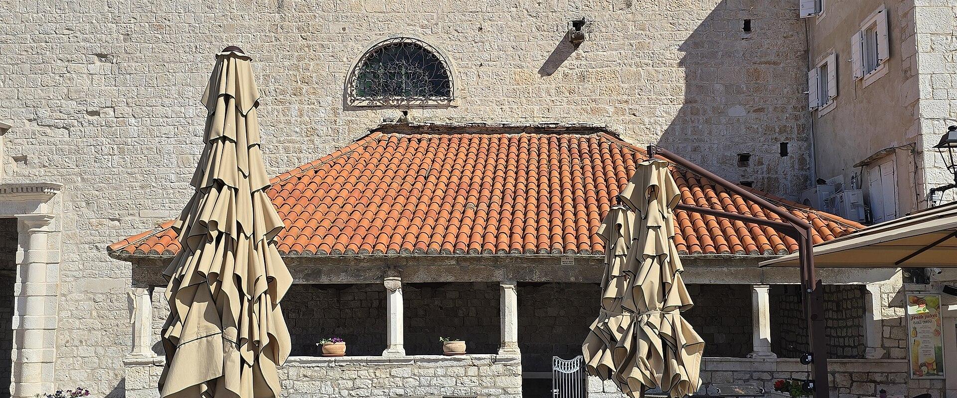 The Renaissance town loggia in Trogir old town
