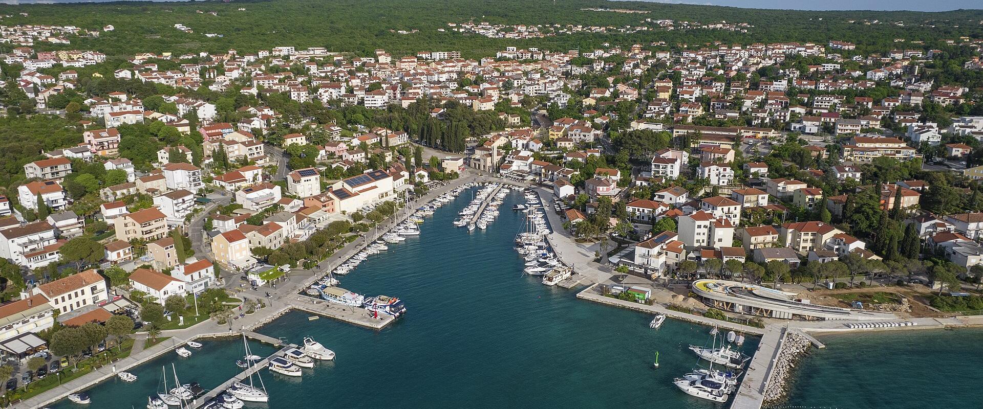 Malinska Town Center and Harbor