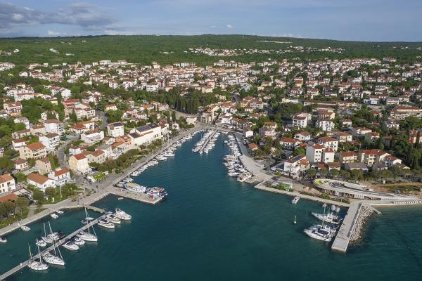 Malinska Town Center and Harbor