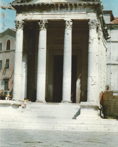 Temple of Augustus, Pula, Croatia, June 1987 (01)