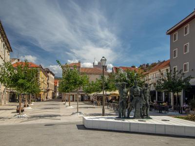 Trg Cilnica, the main square of Senj
